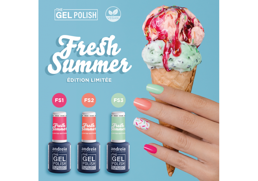 Nouvelle collection Fresh Summer de vernis semi-permanent Andreia