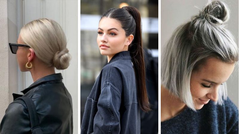 coiffures cheveux lisses raides inspirations idées