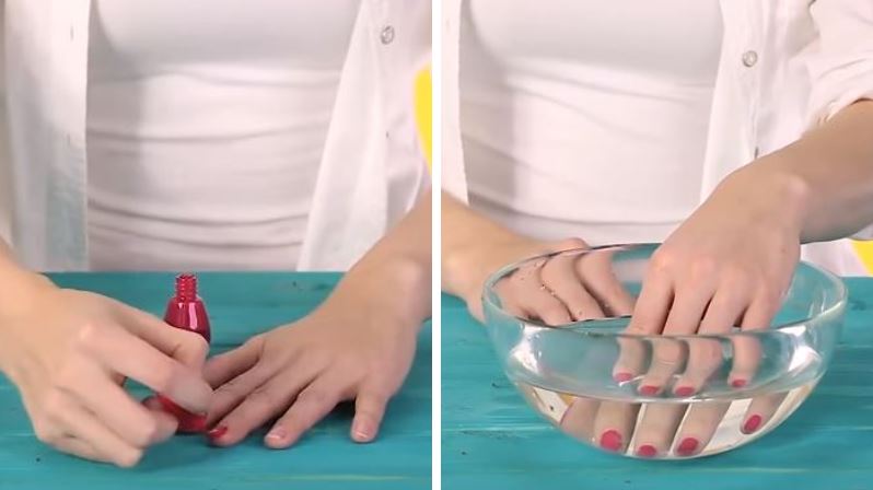 vernis à ongles froid eau sécher vite