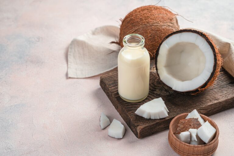 lait de coco végétal boisson noix bouteille produits bien-être