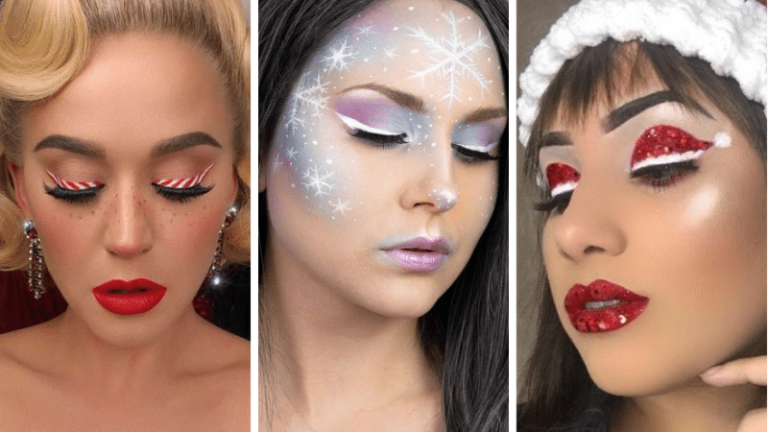 maquillage Noël fête original idees inspiration