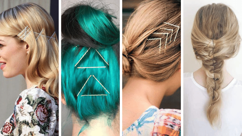 coiffures pinces plates cheveux inspirations